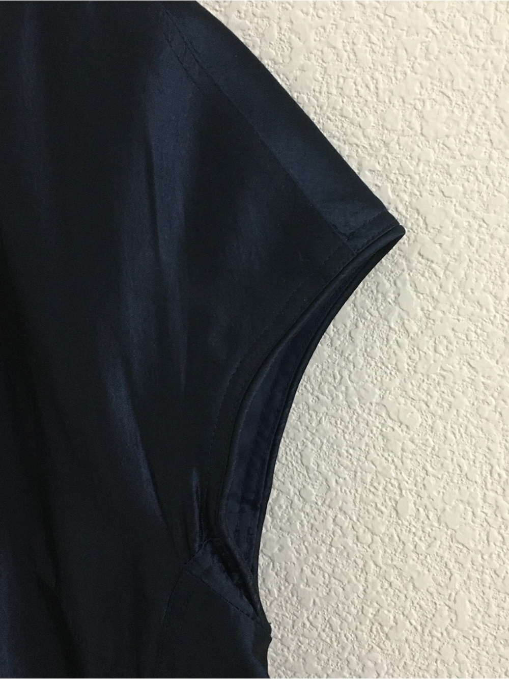 Burberry Mini Dress – Women’s Size 12 – Navy Blue Silk Blend - Picture 3 of 16